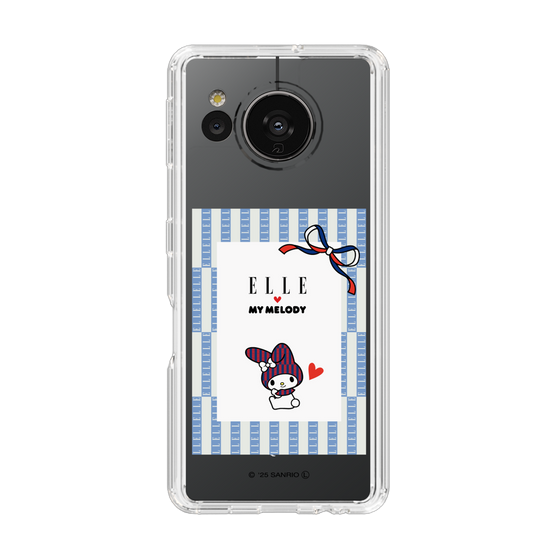 スリムプロテクションケース［ ELLE×マイメロディ＆クロミ - トリコロールカラーグラフィック7 ］