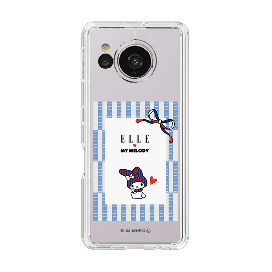 スリムプロテクションケース［ ELLE×マイメロディ＆クロミ - トリコロールカラーグラフィック7 ］