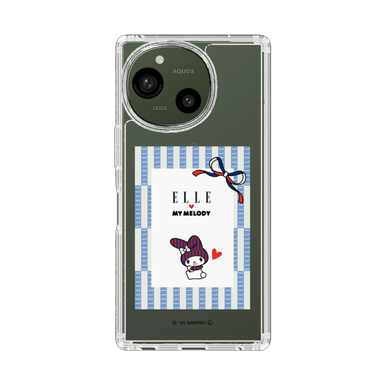 スリムプロテクションケース［ ELLE×マイメロディ＆クロミ - トリコロールカラーグラフィック7 ］