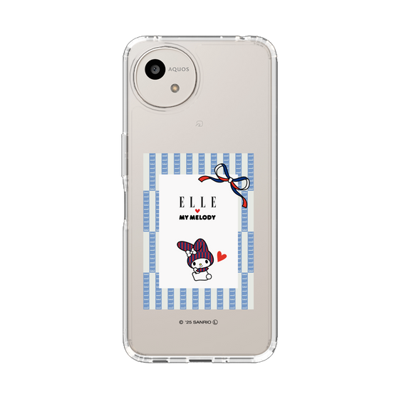 スリムプロテクションケース［ ELLE×マイメロディ＆クロミ - トリコロールカラーグラフィック7 ］