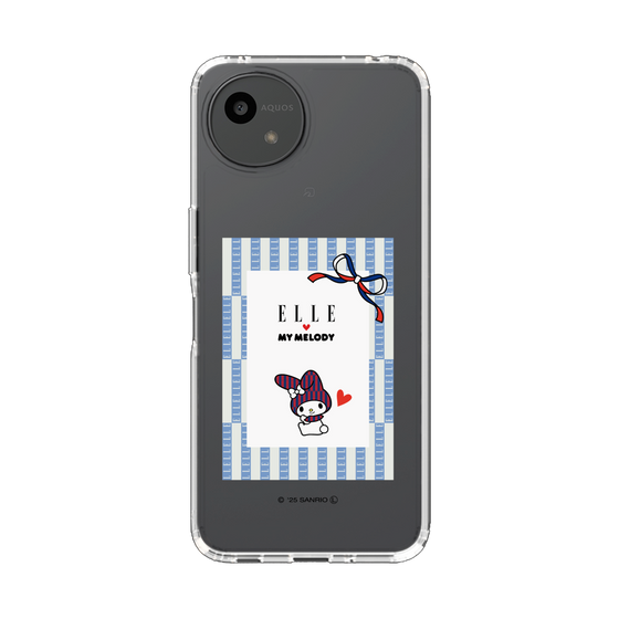 スリムプロテクションケース［ ELLE×マイメロディ＆クロミ - トリコロールカラーグラフィック7 ］