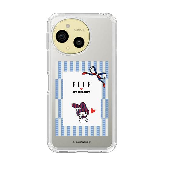 スリムプロテクションケース［ ELLE×マイメロディ＆クロミ - トリコロールカラーグラフィック7 ］