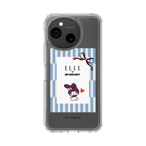 スリムプロテクションケース［ ELLE×マイメロディ＆クロミ - トリコロールカラーグラフィック7 ］