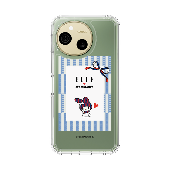 スリムプロテクションケース［ ELLE×マイメロディ＆クロミ - トリコロールカラーグラフィック7 ］