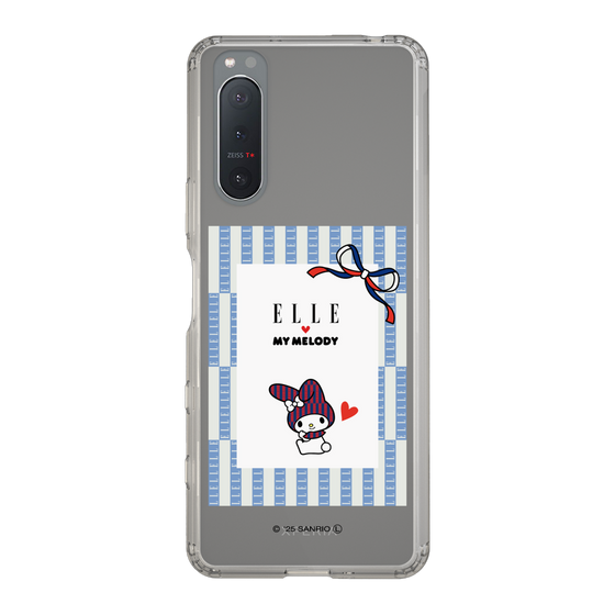 スリムプロテクションケース［ ELLE×マイメロディ＆クロミ - トリコロールカラーグラフィック7 ］