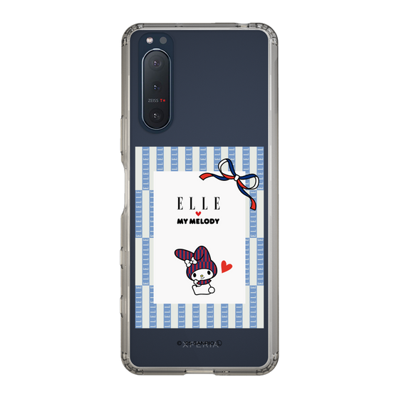 スリムプロテクションケース［ ELLE×マイメロディ＆クロミ - トリコロールカラーグラフィック7 ］