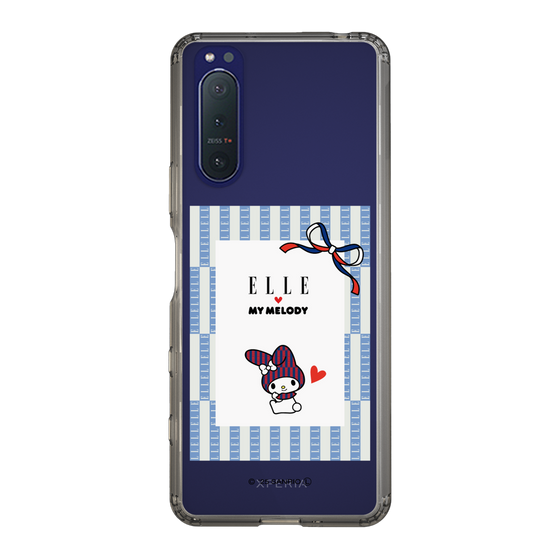 スリムプロテクションケース［ ELLE×マイメロディ＆クロミ - トリコロールカラーグラフィック7 ］