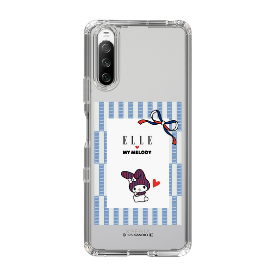 スリムプロテクションケース［ ELLE×マイメロディ＆クロミ - トリコロールカラーグラフィック7 ］