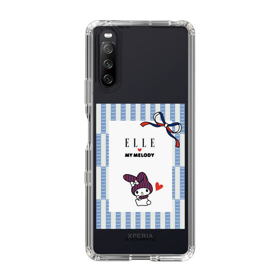 スリムプロテクションケース［ ELLE×マイメロディ＆クロミ - トリコロールカラーグラフィック7 ］