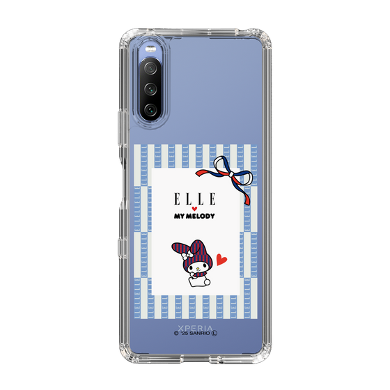 スリムプロテクションケース［ ELLE×マイメロディ＆クロミ - トリコロールカラーグラフィック7 ］