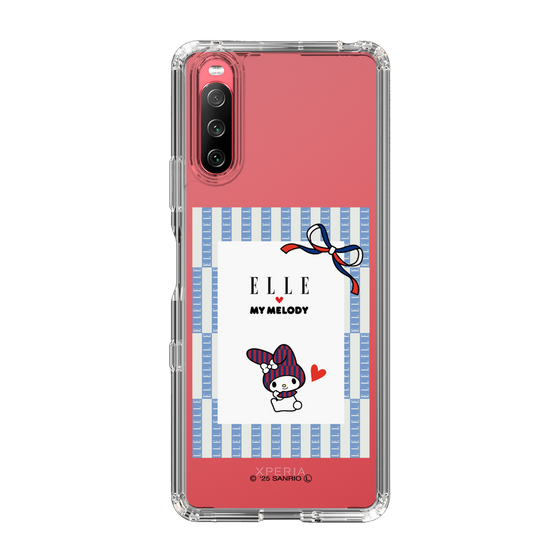 スリムプロテクションケース［ ELLE×マイメロディ＆クロミ - トリコロールカラーグラフィック7 ］