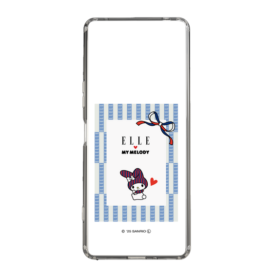スリムプロテクションケース［ ELLE×マイメロディ＆クロミ - トリコロールカラーグラフィック7 ］