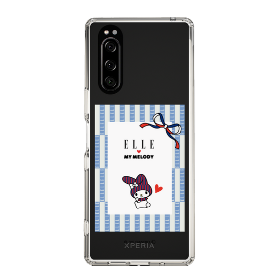 スリムプロテクションケース［ ELLE×マイメロディ＆クロミ - トリコロールカラーグラフィック7 ］