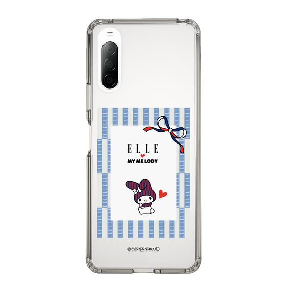 スリムプロテクションケース［ ELLE×マイメロディ＆クロミ - トリコロールカラーグラフィック7 ］