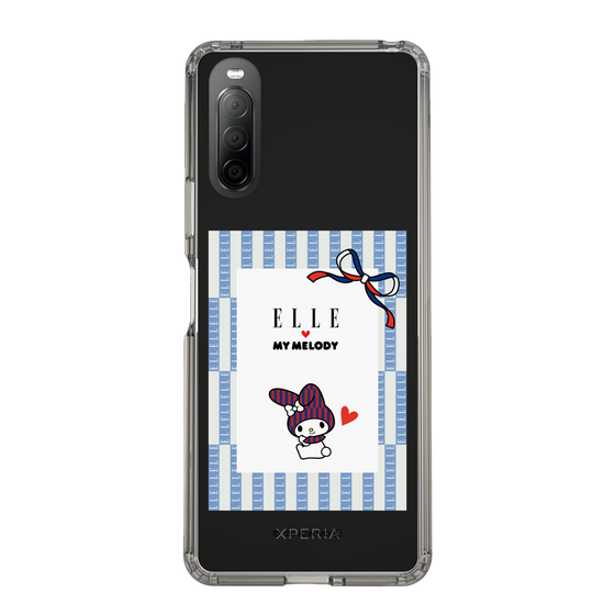 スリムプロテクションケース［ ELLE×マイメロディ＆クロミ - トリコロールカラーグラフィック7 ］