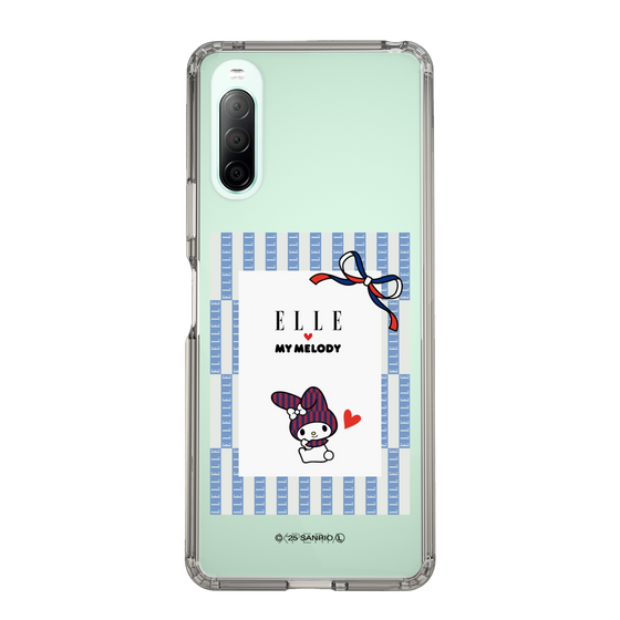 スリムプロテクションケース［ ELLE×マイメロディ＆クロミ - トリコロールカラーグラフィック7 ］