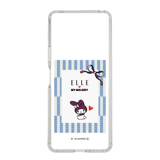 スリムプロテクションケース［ ELLE×マイメロディ＆クロミ - トリコロールカラーグラフィック7 ］