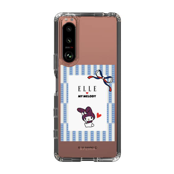 スリムプロテクションケース［ ELLE×マイメロディ＆クロミ - トリコロールカラーグラフィック7 ］