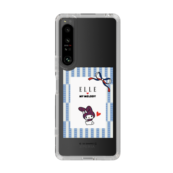 スリムプロテクションケース［ ELLE×マイメロディ＆クロミ - トリコロールカラーグラフィック7 ］