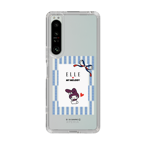 スリムプロテクションケース［ ELLE×マイメロディ＆クロミ - トリコロールカラーグラフィック7 ］