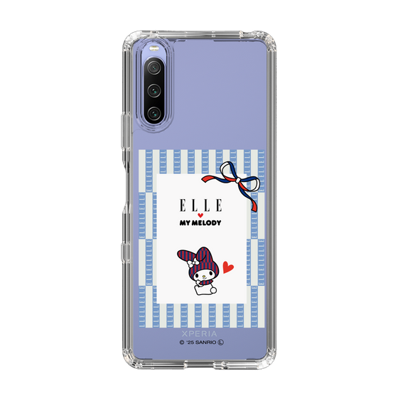 スリムプロテクションケース［ ELLE×マイメロディ＆クロミ - トリコロールカラーグラフィック7 ］
