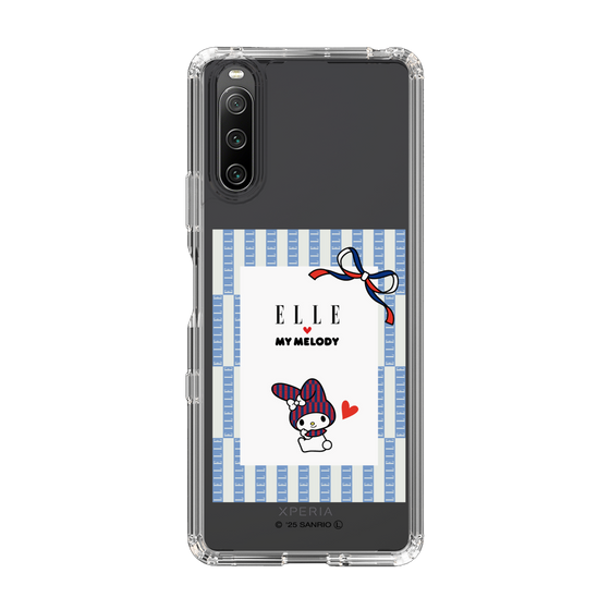 スリムプロテクションケース［ ELLE×マイメロディ＆クロミ - トリコロールカラーグラフィック7 ］