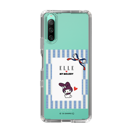 スリムプロテクションケース［ ELLE×マイメロディ＆クロミ - トリコロールカラーグラフィック7 ］