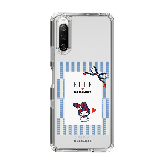 スリムプロテクションケース［ ELLE×マイメロディ＆クロミ - トリコロールカラーグラフィック7 ］