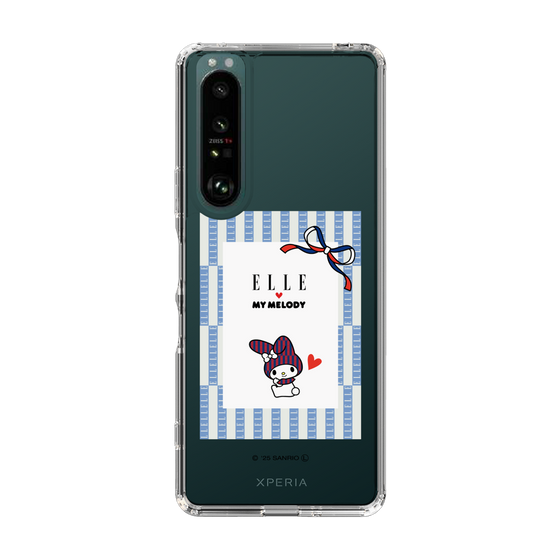スリムプロテクションケース［ ELLE×マイメロディ＆クロミ - トリコロールカラーグラフィック7 ］