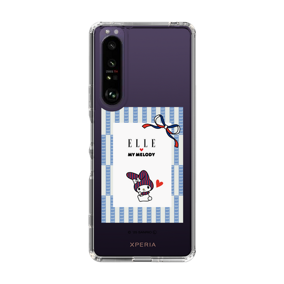 スリムプロテクションケース［ ELLE×マイメロディ＆クロミ - トリコロールカラーグラフィック7 ］