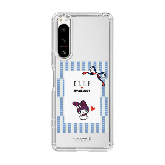 スリムプロテクションケース［ ELLE×マイメロディ＆クロミ - トリコロールカラーグラフィック7 ］