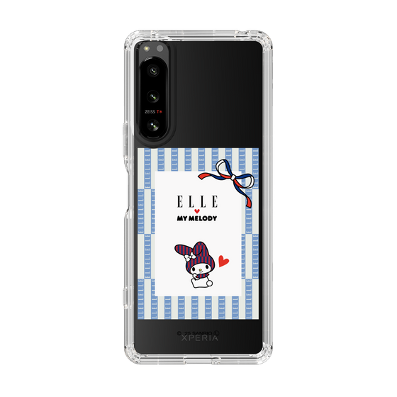 スリムプロテクションケース［ ELLE×マイメロディ＆クロミ - トリコロールカラーグラフィック7 ］