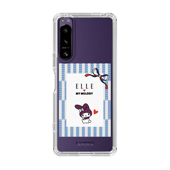 スリムプロテクションケース［ ELLE×マイメロディ＆クロミ - トリコロールカラーグラフィック7 ］