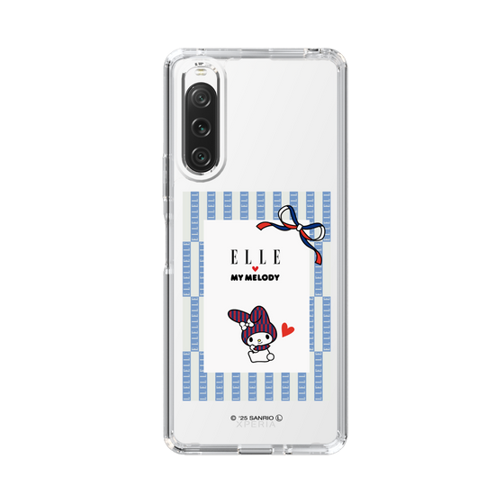 スリムプロテクションケース［ ELLE×マイメロディ＆クロミ - トリコロールカラーグラフィック7 ］