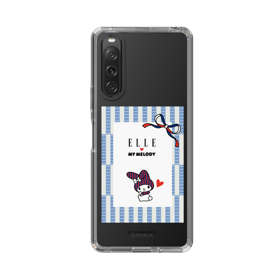 スリムプロテクションケース［ ELLE×マイメロディ＆クロミ - トリコロールカラーグラフィック7 ］