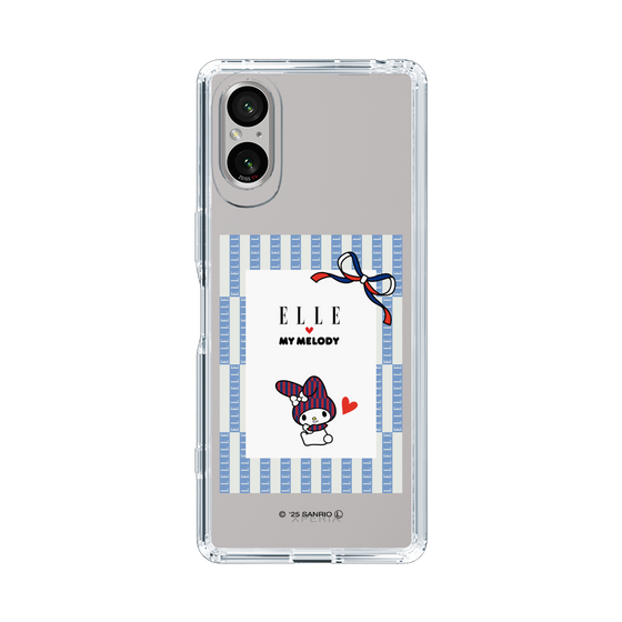 スリムプロテクションケース［ ELLE×マイメロディ＆クロミ - トリコロールカラーグラフィック7 ］