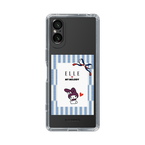 スリムプロテクションケース［ ELLE×マイメロディ＆クロミ - トリコロールカラーグラフィック7 ］