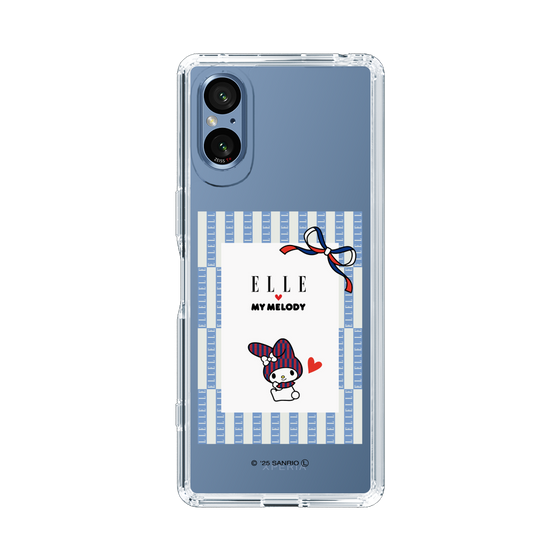 スリムプロテクションケース［ ELLE×マイメロディ＆クロミ - トリコロールカラーグラフィック7 ］