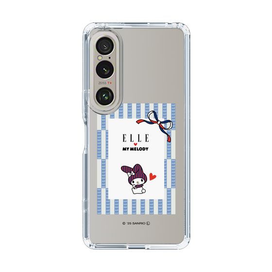 スリムプロテクションケース［ ELLE×マイメロディ＆クロミ - トリコロールカラーグラフィック7 ］