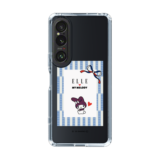 スリムプロテクションケース［ ELLE×マイメロディ＆クロミ - トリコロールカラーグラフィック7 ］