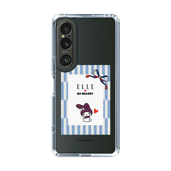 スリムプロテクションケース［ ELLE×マイメロディ＆クロミ - トリコロールカラーグラフィック7 ］