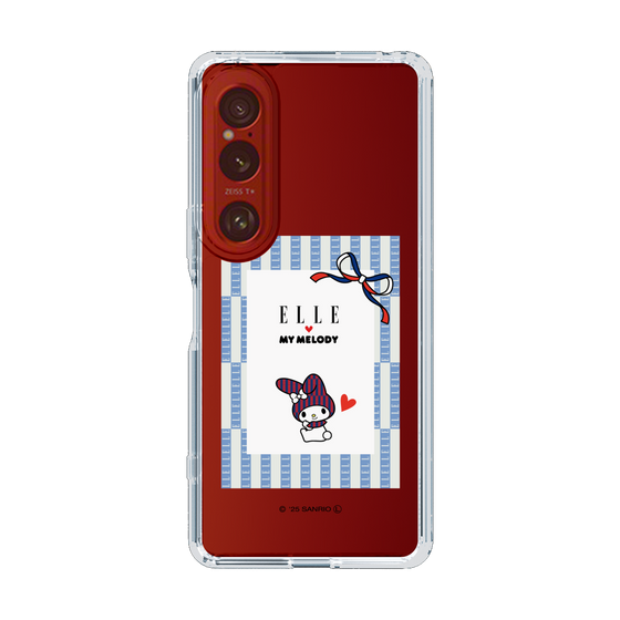 スリムプロテクションケース［ ELLE×マイメロディ＆クロミ - トリコロールカラーグラフィック7 ］