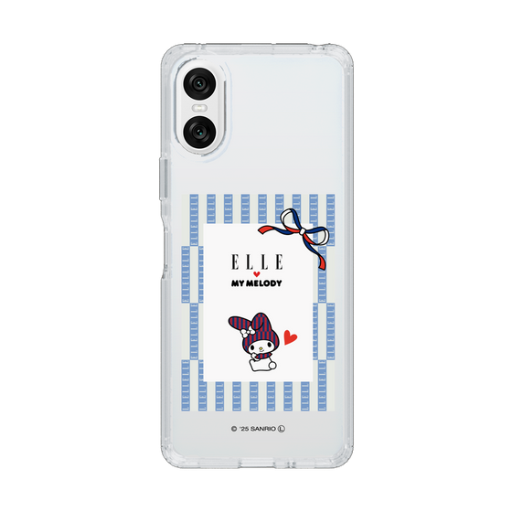 スリムプロテクションケース［ ELLE×マイメロディ＆クロミ - トリコロールカラーグラフィック7 ］
