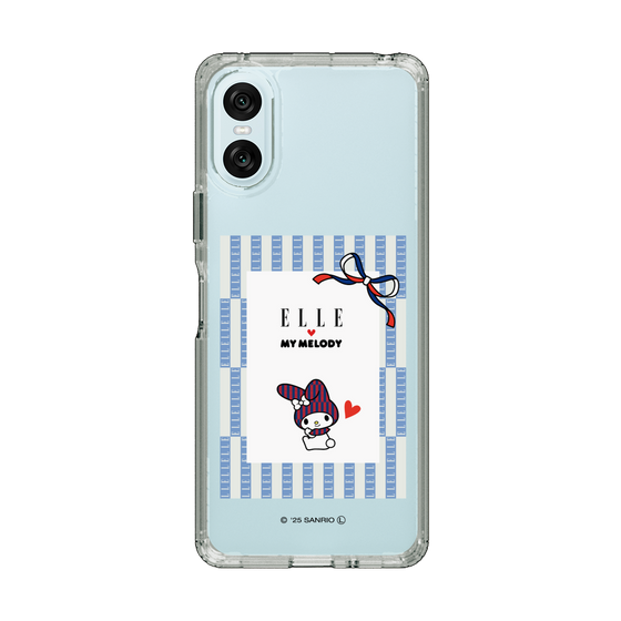 スリムプロテクションケース［ ELLE×マイメロディ＆クロミ - トリコロールカラーグラフィック7 ］