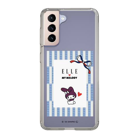 スリムプロテクションケース［ ELLE×マイメロディ＆クロミ - トリコロールカラーグラフィック7 ］