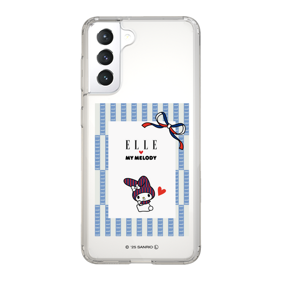 スリムプロテクションケース［ ELLE×マイメロディ＆クロミ - トリコロールカラーグラフィック7 ］
