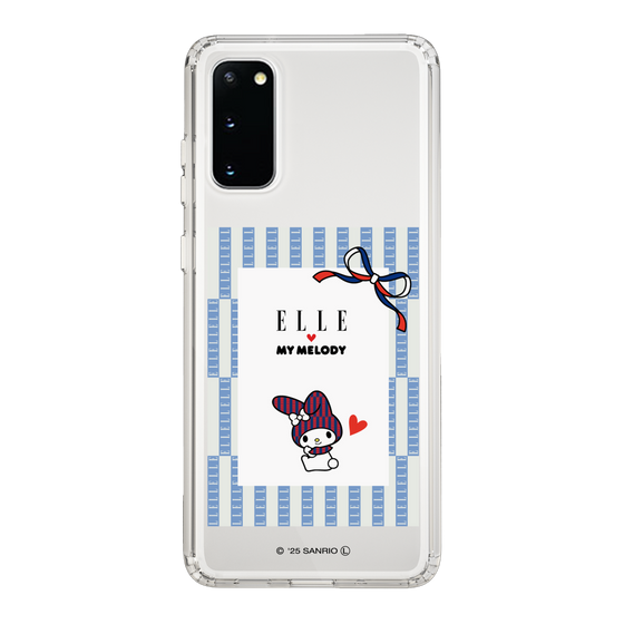 スリムプロテクションケース［ ELLE×マイメロディ＆クロミ - トリコロールカラーグラフィック7 ］
