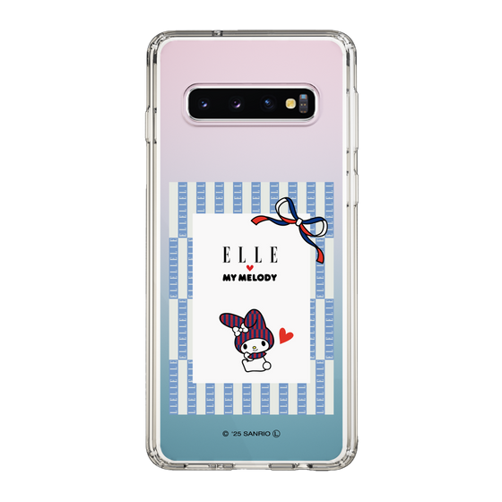 スリムプロテクションケース［ ELLE×マイメロディ＆クロミ - トリコロールカラーグラフィック7 ］