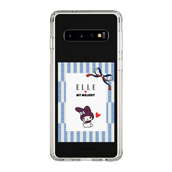 スリムプロテクションケース［ ELLE×マイメロディ＆クロミ - トリコロールカラーグラフィック7 ］