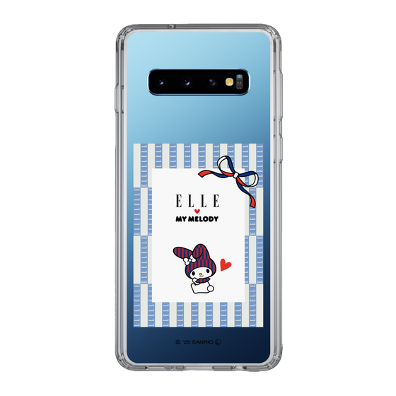 スリムプロテクションケース［ ELLE×マイメロディ＆クロミ - トリコロールカラーグラフィック7 ］